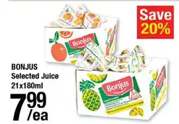 Arz Fine Foods Bonjus selected juice offer