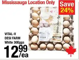 Arz Fine Foods Vital-v desi farm white eggs offer