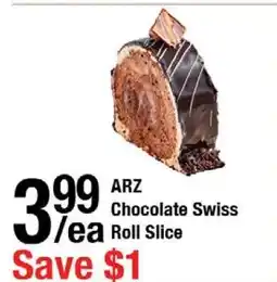 Arz Fine Foods Chocolate Swiss lea Roll Slice offer