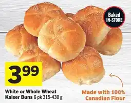 IGA White or Whole Wheat Kaiser Buns offer