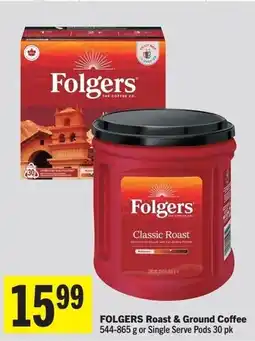 IGA FOLGERS Roast & Ground Coffee offer