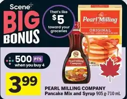 IGA Pearl milling company pancake mix and syrup offer