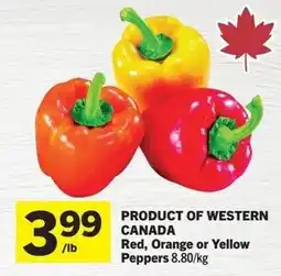 IGA Red, Orange or Yellow Peppers offer