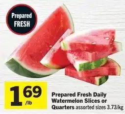 IGA Prepared Fresh Daily Watermelon Slices or Quarters offer