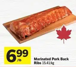 IGA Marinated Pork Back Ribs offer