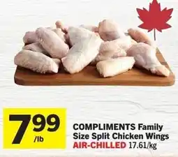 IGA COMPLIMENTS Family Size Split Chicken Wings offer
