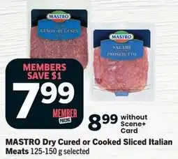 IGA MASTRO Dry Cured or Cooked Sliced Italian Meats offer