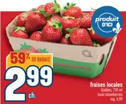 Marché Adonis FRAISES LOCALES | LOCAL STRAWBERRIES offer