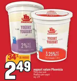 Marché Adonis YOGOURT NATURE PHOENICIA | PHOENICIA PLAIN YOGURT offer