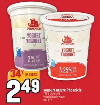 Marché Adonis YOGOURT NATURE PHOENICIA | PHOENICIA PLAIN YOGURT offer