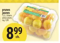 Marché Adonis PRUNES JAUNES | YELLOW PLUMS offer