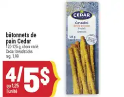 Marché Adonis BÂTONNETS DE PAIN CEDAR | CEDAR BREADSTICKS offer