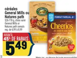 Marché Adonis CÉRÉALES GENERAL MILLS OU NATURES PATH | GENERAL MILLS OR NATURES PATH CEREALS offer
