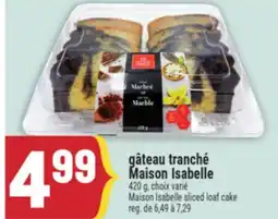 Marché Adonis GÂTEAU TRANCHÉ MAISON ISABELLE | MAISON ISABELLE SLICED LOAF CAKE offer