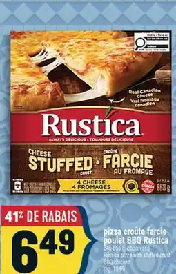 Marché Adonis PIZZA CROÛTE FARCIE POULET BBQ RUSTICA | RUSTICA PIZZA WITH STUFFED CRUST BBQ CHICKEN offer