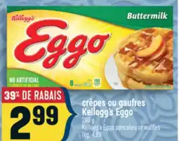 Marché Adonis CRÊPES OU GAUFRES KELLOGG'S EGGO | KELLOGG'S EGGO PANCAKES OR WAFFLES offer