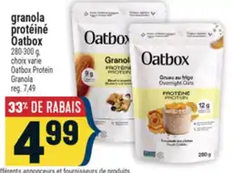 Marché Adonis GRANOLA PROTÉINÉ OATBOX | OATBOX PROTEIN GRANOLA offer