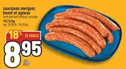 Marché Adonis SAUCISSES MERGUEZ BOEUF ET AGNEAU | LAMB AND BEEF MERGUEZ SAUSAGE offer