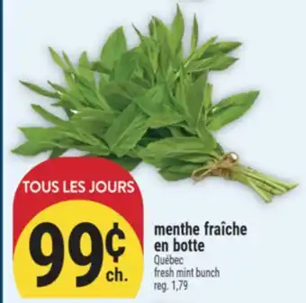 Marché Adonis MENTHE FRAÎCHE EN BOTTE | FRESH MINT BUNCH offer