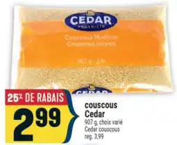 Marché Adonis COUSCOUS CEDAR | CEDAR COUSCOUS offer