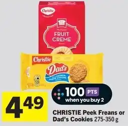 IGA CHRISTIE Peek Freans or Dad's Cookies offer