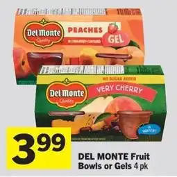 IGA DEL MONTE Fruit Bowls or Gels offer