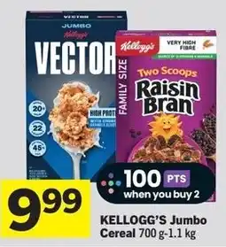 IGA KELLOGG'S Jumbo Cereal offer