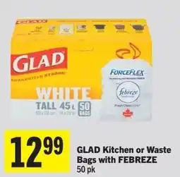 IGA GLAD Kitchen or Waste Bags with FEBREZE offer