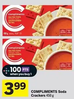 IGA COMPLIMENTS Soda Crackers offer
