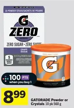IGA GATORADE Powder or Crystals offer