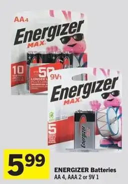 IGA ENERGIZER Batteries offer