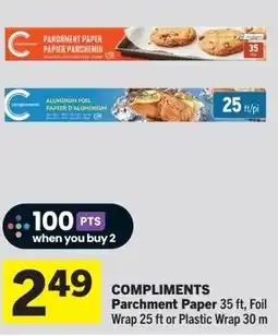 IGA COMPLIMENTS Parchment Paper offer