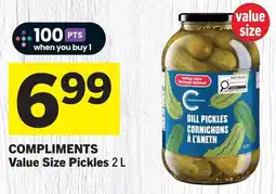 IGA COMPLIMENTS Value Size Pickles offer