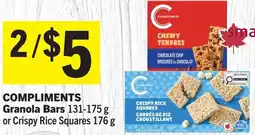 IGA COMPLIMENTS Granola Bars offer