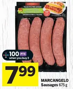 IGA MARCANGELO Sausages offer