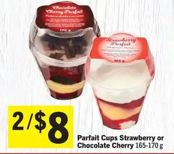 IGA Parfait Cups Strawberry or Chocolate Cherry offer