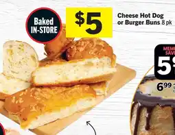 IGA Cheese Hot Dog or Burger Buns offer