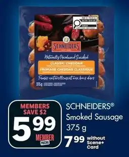 IGA SCHNEIDERS Smoked Sausage offer