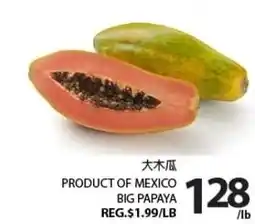 Centra Food Market Big papaya offer