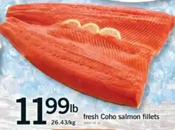 Fortinos fresh Coho salmon fillets offer