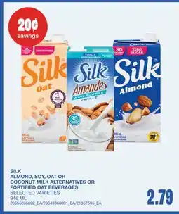 Wholesale Club ALMOND, SOY, OAT OR COCONUT MILK ALTERNATIVES OR FORTIFIED OAT BEVERAGES offer