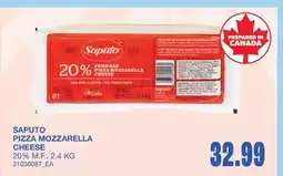 Wholesale Club PIZZA MOZZARELLA CHEESE, 20% M.F offer