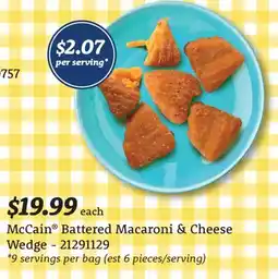 Wholesale Club BATTERED MACARONI & CHEESE WEDGE offer