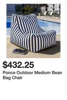 Wayfair Ponce Outdoor Medium Bean Bag Chair offer