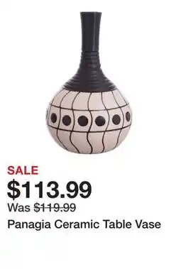 Wayfair Panagia Ceramic Table Vase offer
