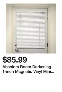 Wayfair Absolom Room Darkening 1-inch Magnetic Vinyl Mini Horizontal/Venetian Blinds offer