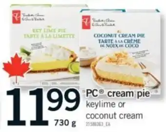 Fortinos PC cream pie offer