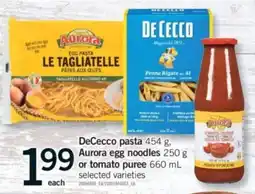 Fortinos DeCecco pasta offer