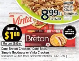 Fortinos Dare Breton Crackers offer