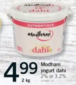 Fortinos Modhani yogurt dahi offer
